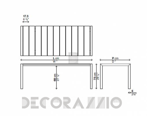 Обеденный стол Kristalia 01SUS42F - 01SUS42F