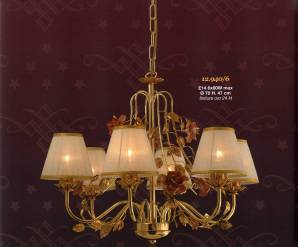 Светильник  потолочный подвесной Arredoluce Light, gold and crystal, 12.940-6