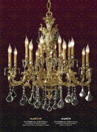 Светильник  потолочный подвесной Arredoluce Light, gold and crystal, 12.418C-16