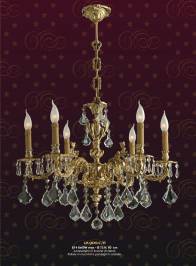 Светильник  потолочный подвесной Arredoluce Light, gold and crystal, 12.900C-6