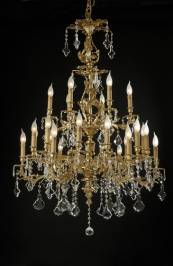 Светильник  потолочный подвесной Arredoluce Light, gold and crystal, 12.417C-24