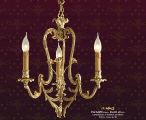Светильник  потолочный подвесной Arredoluce Light, gold and crystal, 12.298-3