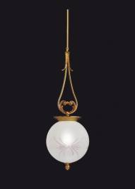 Светильник  потолочный подвесной Arredoluce Light, gold and crystal, 12.750-2