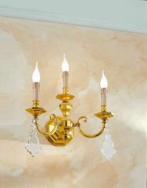 Светильник  настенный накладной Arredoluce Light, gold and crystal, 741-A3