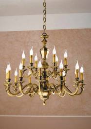 Светильник  потолочный подвесной Arredoluce Light, gold and crystal, 745-12+6
