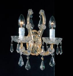 Светильник  настенный накладной Arlati Maria Theresa Wall-Lamps, 3138-2CC GP