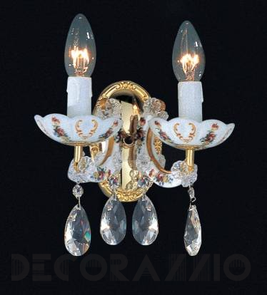 Светильник настенный накладной Arlati Maria Theresa Wall-Lamps - 3323-2CC GP