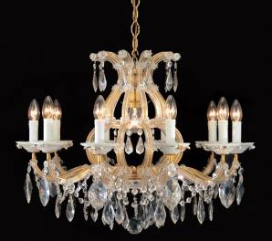 Светильник  потолочный подвесной Arlati Maria Theresa Chandeliers with Porcelain, 1595-10+1CC GP