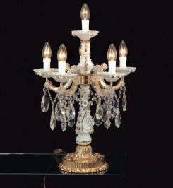 Светильник  настольный (Настольная лампа) Arlati Maria Teresa Table-Lamps with Porcelain, 1629-5+1CC GP