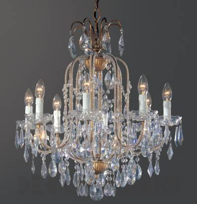 Светильник потолочный подвесной Arlati Beaded Chandeliers - 3336-8CC GP