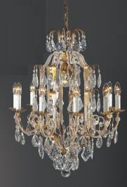Светильник  потолочный подвесной Arlati Beaded Chandeliers, 3357-10+1CC GP