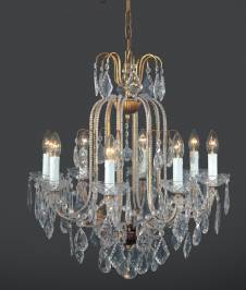 Светильник  потолочный подвесной Arlati Beaded Chandeliers, 3358-8CC GP