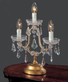 Светильник  настольный (Настольная лампа) Arlati Beaded Table and Floor Lamps, 3342-3CC GP