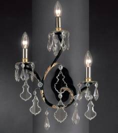 Светильник  настенный накладной Arlati Iron Wall-Lamps, 3032-3CC GP
