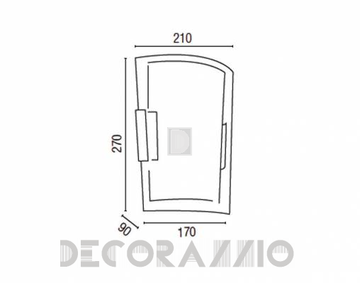 Светильник настенный накладной (Бра) Faro 66185 - 66185
