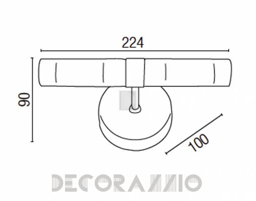 Светильник настенный накладной (Бра) Faro 63043 - 63043