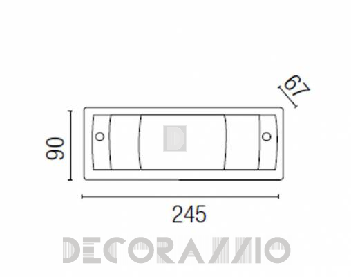 Светильник настенный накладной (Бра) Faro 63040 - 63040