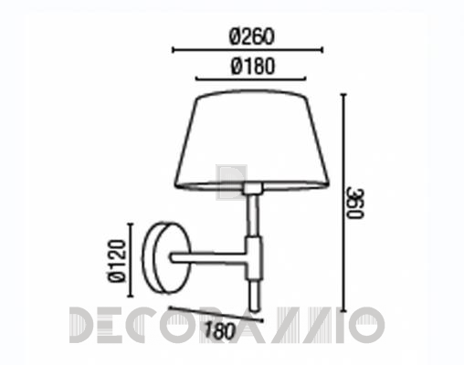 Светильник настенный накладной (Бра) Faro 68420 - 68420