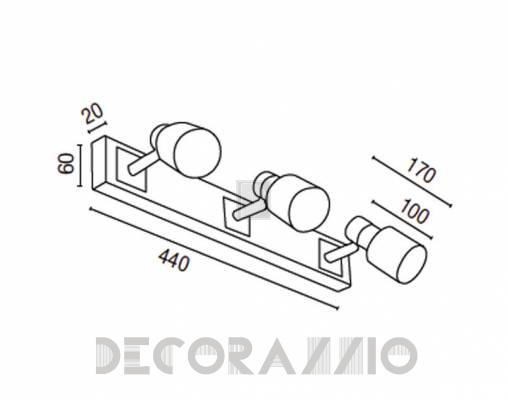 Светильник потолочный накладной Faro 41012 - 41012