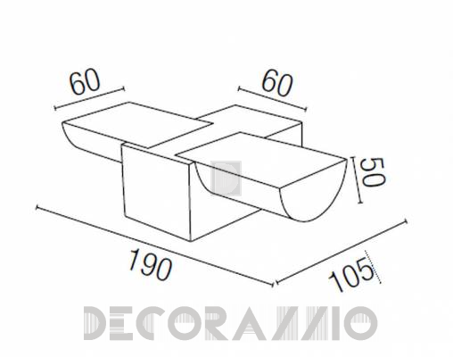 Светильник настенный накладной (Бра) Faro 63185 - 63185
