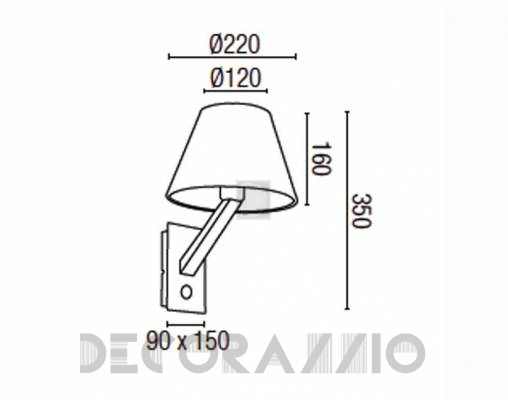 Светильник настенный накладной (Бра) Faro 68505 - 68505
