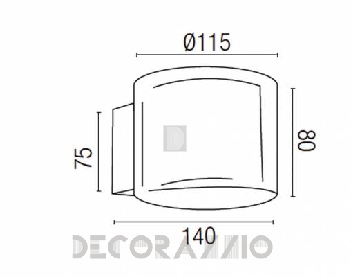 Светильник настенный накладной (Бра) Faro 66187 - 66187