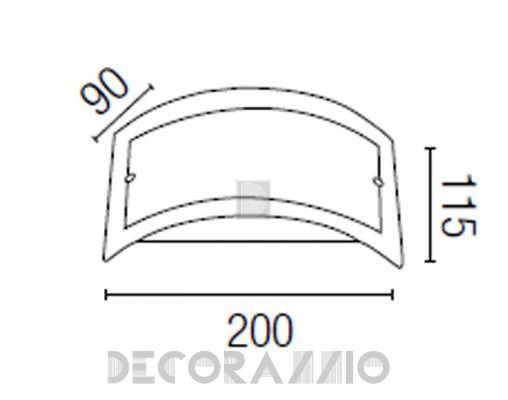 Светильник настенный накладной (Бра) Faro 63046 - 63046