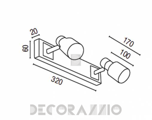 Светильник потолочный накладной Faro 41016 - 41016