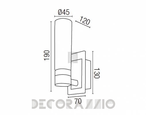 Светильник настенный накладной (Бра) Faro 63119 - 63119