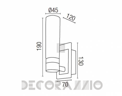Светильник настенный накладной (Бра) Faro 63119 - 63119