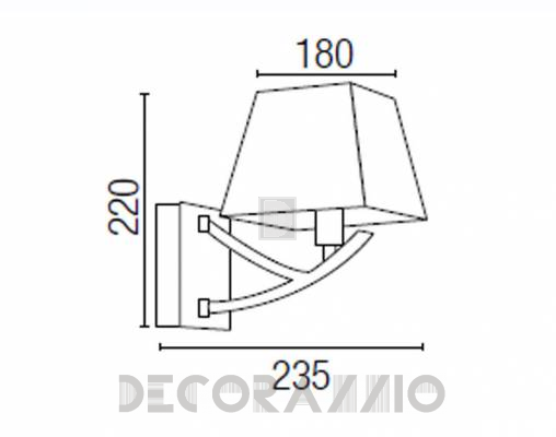 Светильник настенный накладной (Бра) Faro 67005 - 67005