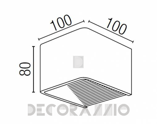 Светильник настенный накладной (Бра) Faro 61044 - 61044