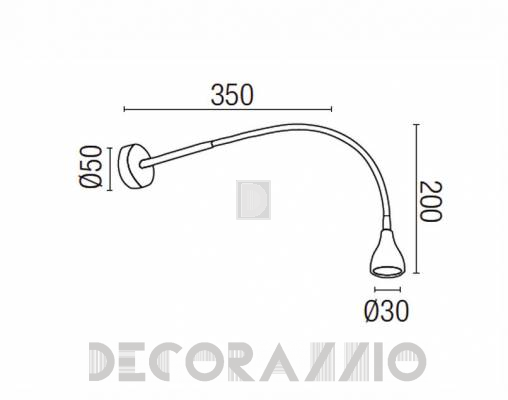 Светильник настенный накладной (Бра) Faro 63293 - 63293