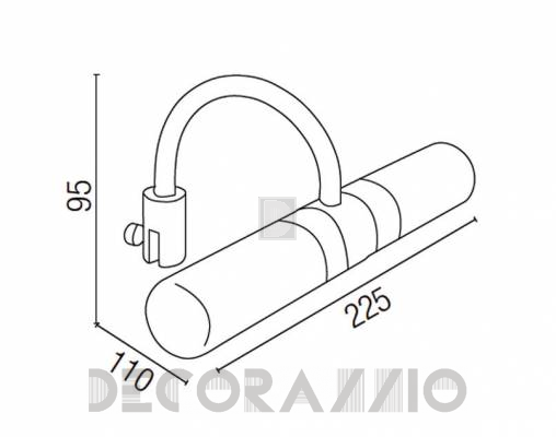 Светильник настенный накладной (Бра) Faro 63038 - 63038