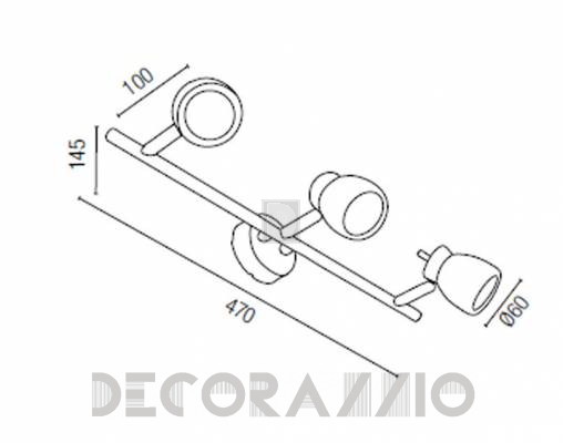 Светильник потолочный накладной Faro 40886 - 40886