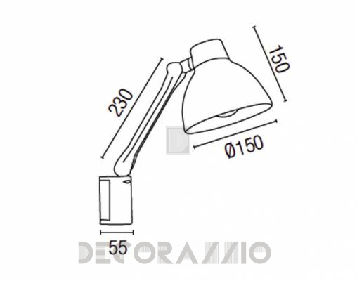 Светильник настенный накладной (Бра) Faro 51180 - 51180