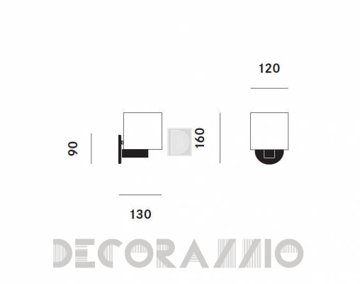 Светильник настенный накладной (Бра) Prandina CPL MINI W3 - CPL MINI W3