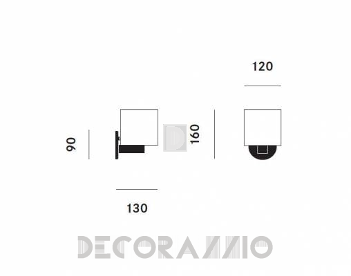 Светильник настенный накладной (Бра) Prandina CPL MINI W3 - CPL MINI W3
