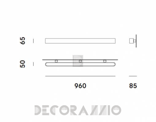 Светильник настенный накладной (Бра) Prandina TECA ECO W3 - TECA ECO W3