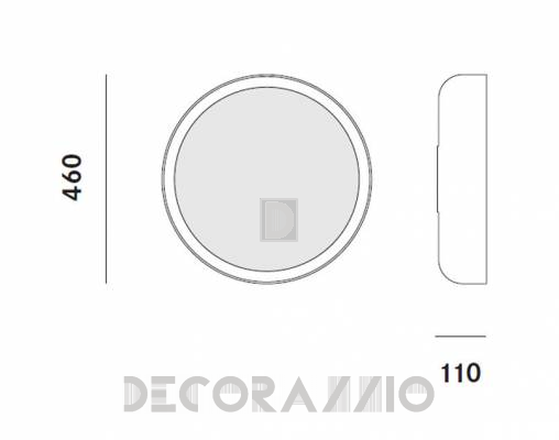 Светильник настенный накладной (Бра) Prandina MINT ECO W4 - MINT ECO W4