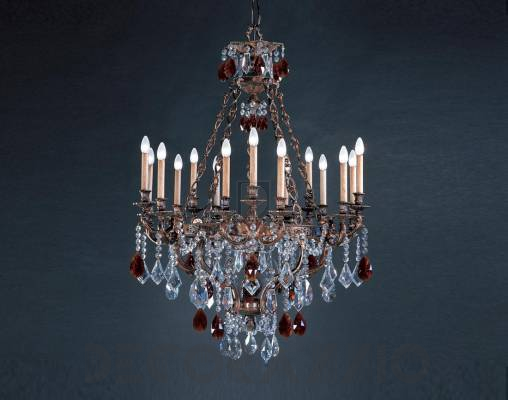 Светильник потолочный подвесной (Люстра) Badari B4-440 15AMBER - B4-440 15AMBER