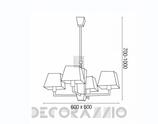 Светильник потолочный подвесной (Люстра) Faro 67016 - 67016