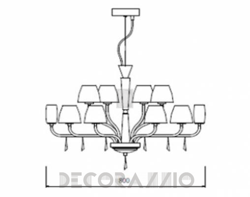 Светильник потолочный подвесной (Люстра) Isaac Light 704 8+4 - 704 8+4