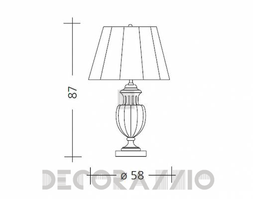 Светильник настольный (Настольная лампа) Baga Patrizia Garganti CM. 519 - CM. 519