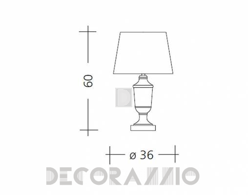 Светильник настольный (Настольная лампа) Baga Patrizia Garganti CM. 525 - CM. 525
