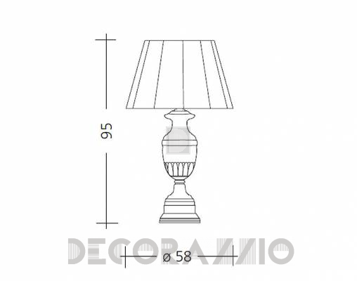 Светильник настольный (Настольная лампа) Baga Patrizia Garganti CM. 504 - CM. 504
