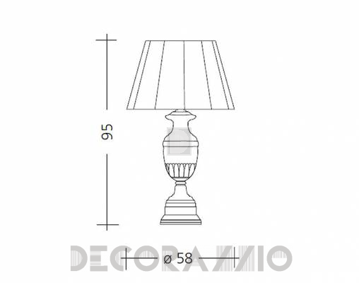 Светильник настольный (Настольная лампа) Baga Patrizia Garganti CM. 504 - CM. 504