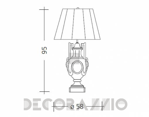 Светильник настольный (Настольная лампа) Baga Patrizia Garganti CM. 535 - CM. 535