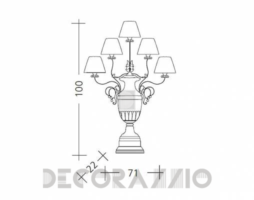 Светильник настольный (Настольная лампа) Baga Patrizia Garganti CM. 499 - CM. 499