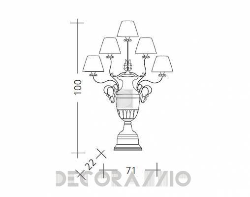 Светильник настольный (Настольная лампа) Baga Patrizia Garganti CM. 503 - CM. 503